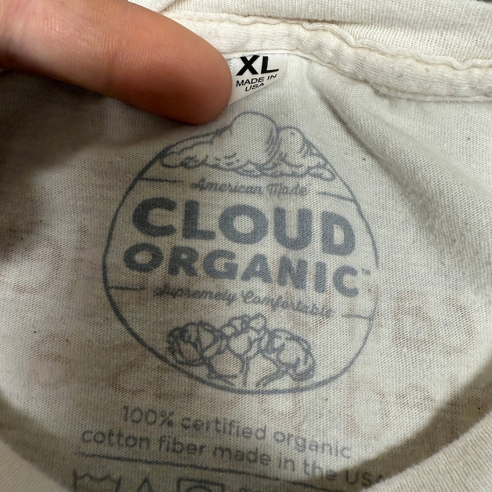 Cloud Organic Unisex T Shirt XL Cream Irish Eyes Garden Seeds Vegetable - Picture 3 of 8